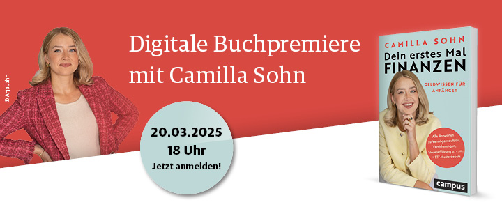 Digitale Buchpremiere mit Camilla Sohn