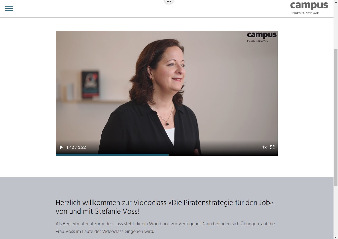 Vorschau Videoclass mit Stefanie Voss